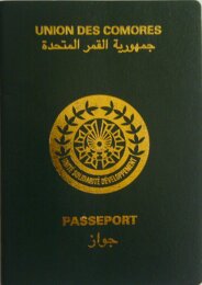 Comoros passport